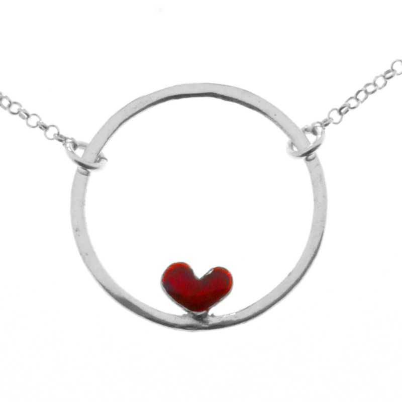 Violettes Herz Halskette aus Sterling Silber Desiree Schmidt Paris Valentine 47,00 €