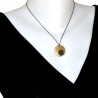 Pendentif rond sur chaine ajustable Rose en bronze vieilli Desiree Schmidt Paris Rose 39,00&nbsp;€