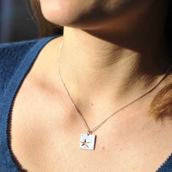 Small square Star pendant...