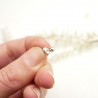 Puces en argent 925 fleurs minimalistes pour femme faites en France