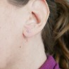 Boucles d'oreilles puces en argent 925 fleurs minimalistes Boucles ...