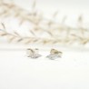 Minimalist leaf 925 silver stud earrings Minimalist and stud earrin...