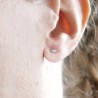 Minimalist leaf 925 silver stud earrings Minimalist and stud earrin...