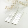 Longues boucles d'oreilles pour femme Kilt en argent 925 sans nickel