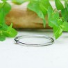 Bague femme fine en argent 925 bille carrée tendance