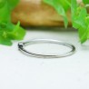 Bague fine en argent 925 bille carrée fabrication française