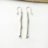 Branch sterling silver long earrings Eda Desiree Schmidt Paris