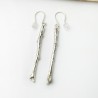 Branch sterling silver long earrings Eda Desiree Schmidt Paris