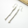 Branch sterling silver long earrings Eda Desiree Schmidt Paris