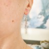 Zweig lange Ohrringe aus Sterlingsilber Eda Desiree Schmidt Paris