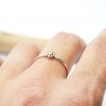 Bague fleur made in France fine artisanale argent massif