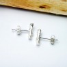Zweig kleine Ohrstecker aus Sterlingsilber Eda Desiree Schmidt Paris