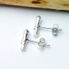 Zweig kleine Ohrstecker aus Sterlingsilber Eda Desiree Schmidt Paris