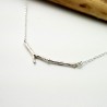 Branch sterling silver minimalist necklace Eda Desiree Schmidt Paris