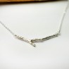 Branch sterling silver minimalist necklace Eda Desiree Schmidt Paris