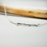 Branch sterling silver minimalist necklace Eda Desiree Schmidt Paris