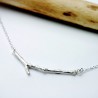 Branch sterling silver minimalist necklace Eda Desiree Schmidt Paris