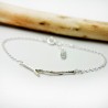Bracelet créateur français branche en argent 925 made in France