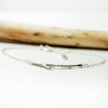 Bracelet tendance branche en argent 925 fabrication française