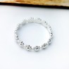 Minimalistischer Sterlingsilber Ring mit Blumemotiv Pflanzen und Bl...