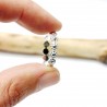 Minimalistischer Sterlingsilber Ring mit Blumemotiv Pflanzen und Bl...
