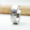 bague en argent large nature made in France