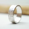 Bague écorce en argent 925