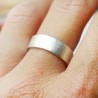 Bagues homme et femme en argent faite main en France