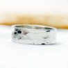 Breiter Gehämmerter Ring aus recyceltes 925er Silber für Damen und Herren