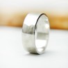 bague pour homme et femme martelée fabrication française