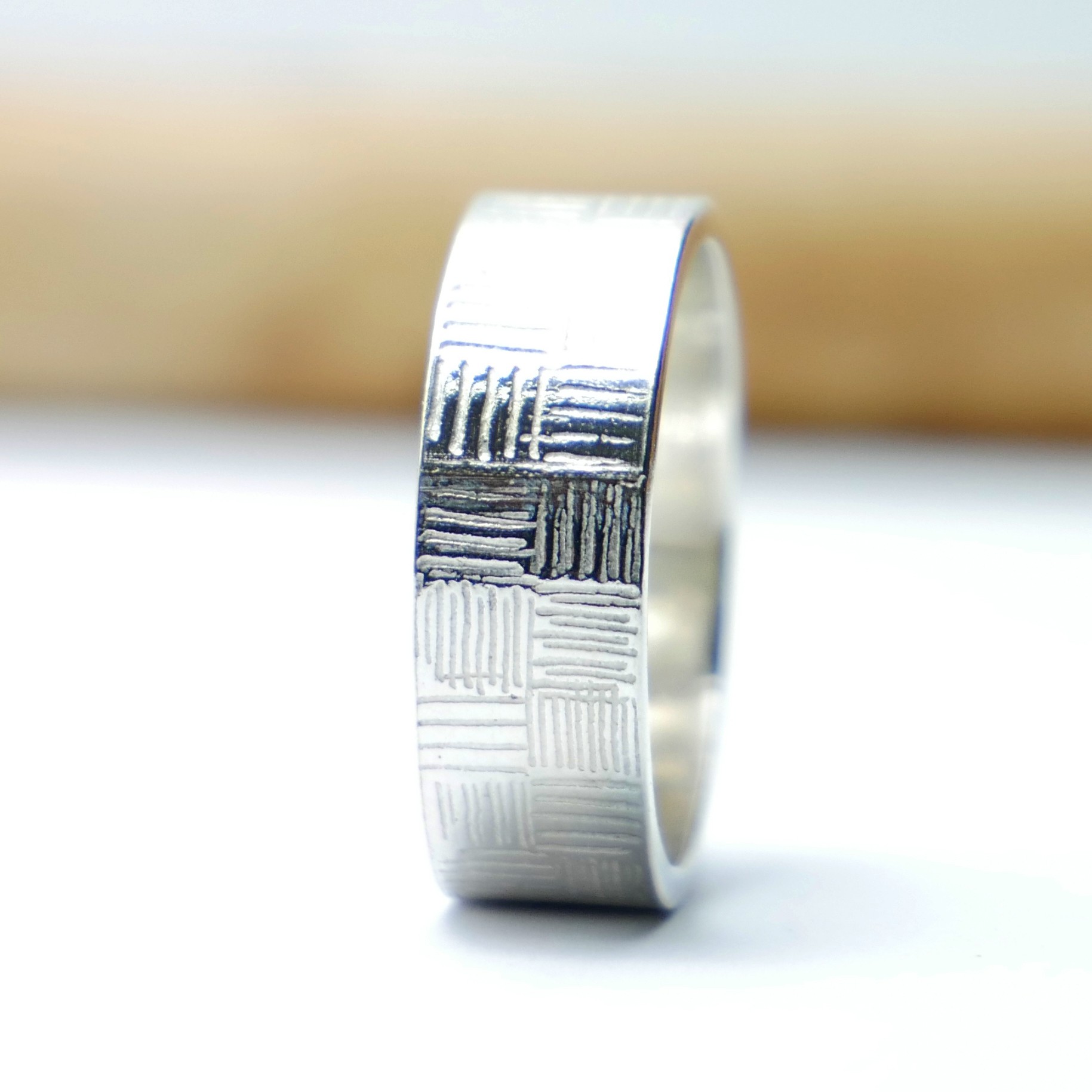 Bague Large En Argent 925/1000 - Taille 51 - 5,68 Grammes - Occasion
