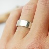 Recycled 925 silver Checkered ring for women and men