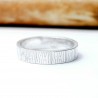alliance unisexe en argent nature made in France