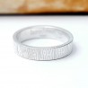 Bague large Ecorce 1 argent 925 recyclé pour femme et pour homme Ba...