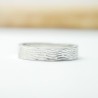 bague large en argent unisexe écorce fabrication française