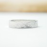 bague en argent large nature made in France