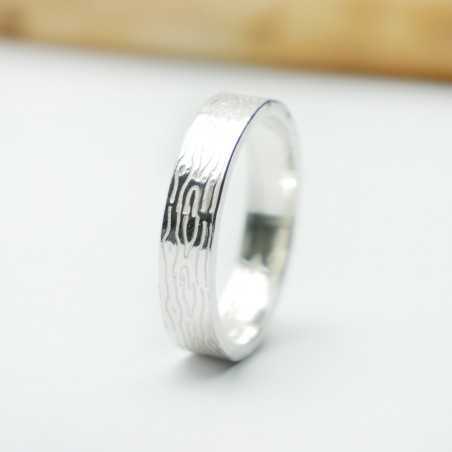 bague pour homme et femme écorce d'arbre