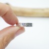 Bark wedding ring 2 recycled 925 silver for women and for men