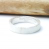Recycled 925 silver Sandblasted wedding ring for women and men
