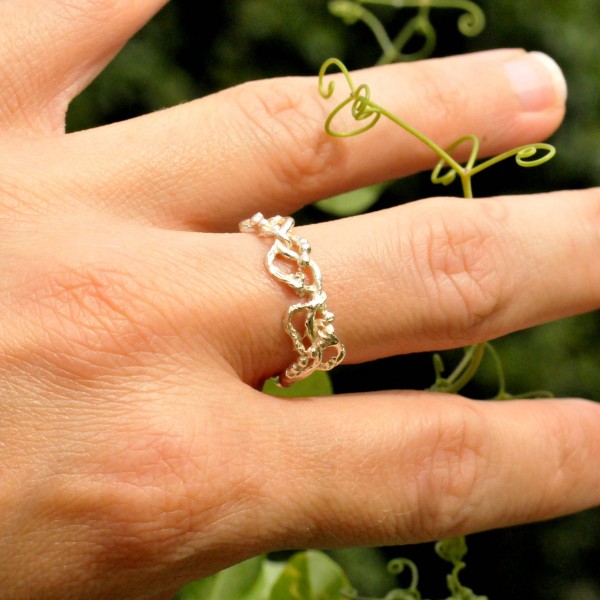 Morning Glories sterling silver ring Volubilis 65,00 €