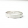 Bague large en argent mat fabrication française pour homme et femme