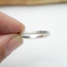 Anneau en argent sablé mat pour homme et pour femme