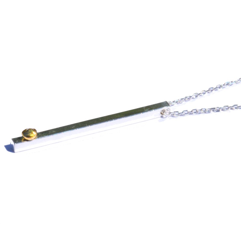 Sterling silver adjustable necklace wit a 24 carat gold drop from the Rain Drop collection Rain drop 107,00 € Sterling silver adjustable necklace wit a 24 carat gold drop from the Rain Drop collection Rain drop 107,00 €
