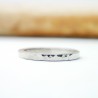 bague de mariage en argent martelé made in France