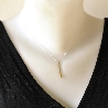 Collier fabrication artisanale en argent 925 et or 24 carats Perle de Pluie Desiree Schmidt Paris