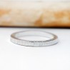 Minimalistischer Gestreifter Sterlingsilber dicker Hochzeitsring