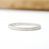Alliance fine sablée argent 925 recyclé pour femme et pour homme