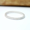 Bague fine en argent fabrication française pour homme et femme