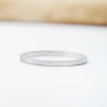 Gebürsteter dünner stapelbarer ring aus recyceltes 925er Silber für Damen und Herren