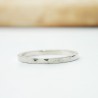 bague pour homme et femme martelée fabrication française